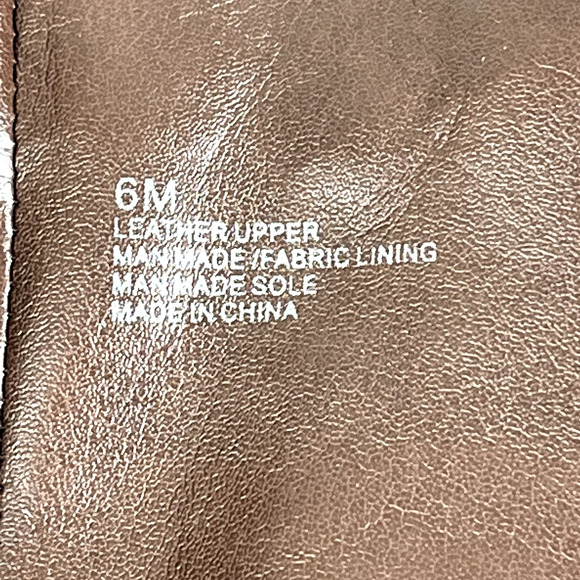 Gianni Bini Boots Womens 6M Brown Leather Buckle Detail Riding Equestrian Moto - Picture 11 of 13